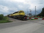 At the grade crossing